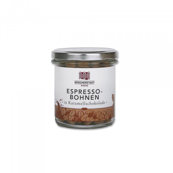Espressobohnen in Karamellschokolade