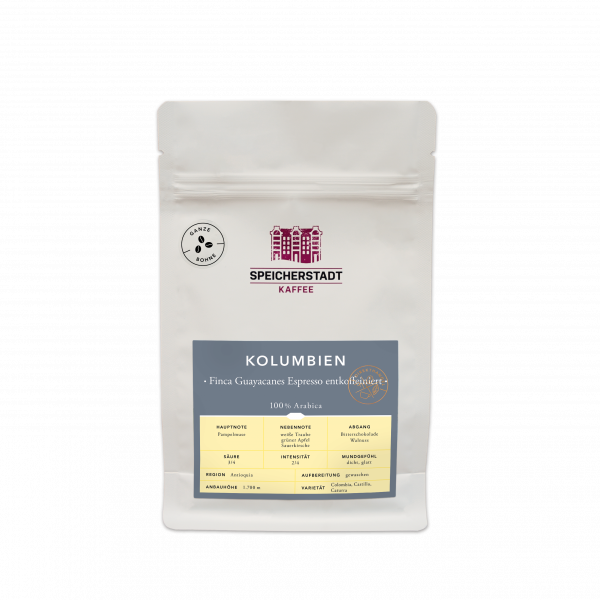 Kolumbien Finca Guayacanes Espresso entkoffeiniert