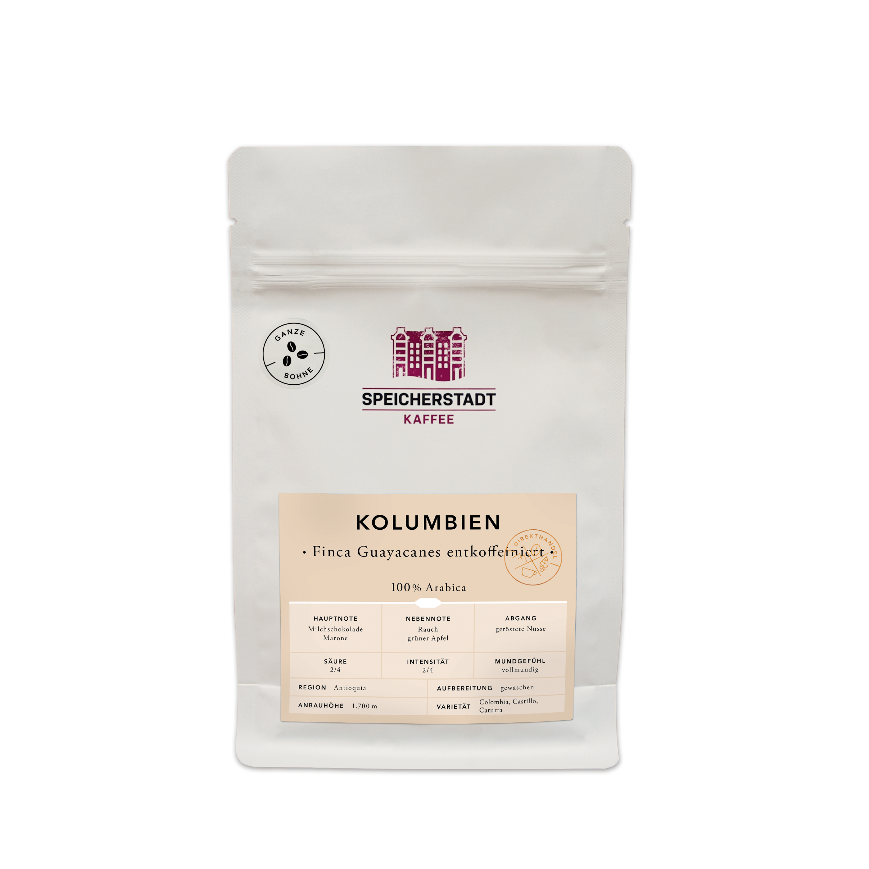 Kolumbien Finca Guayacanes entkoffeiniert